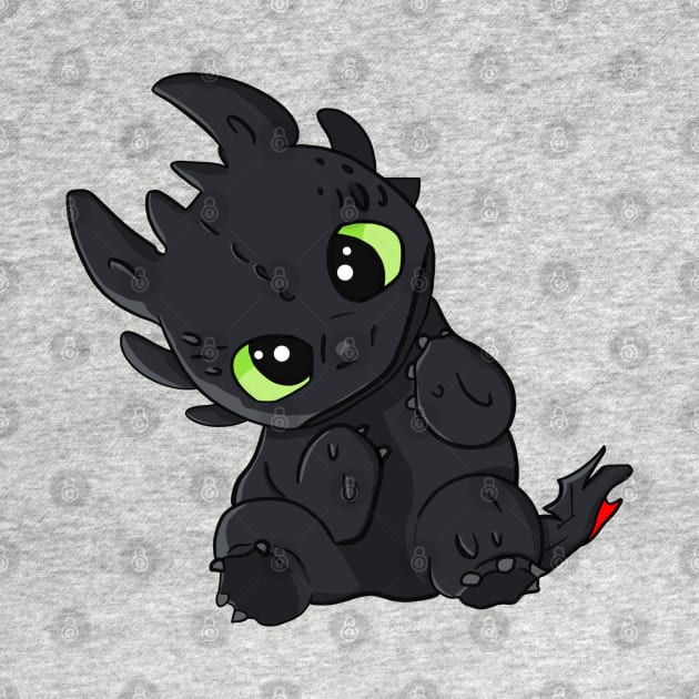 Cute dragon baby, Toothless How to train your dragon, night fury by PrimeStore